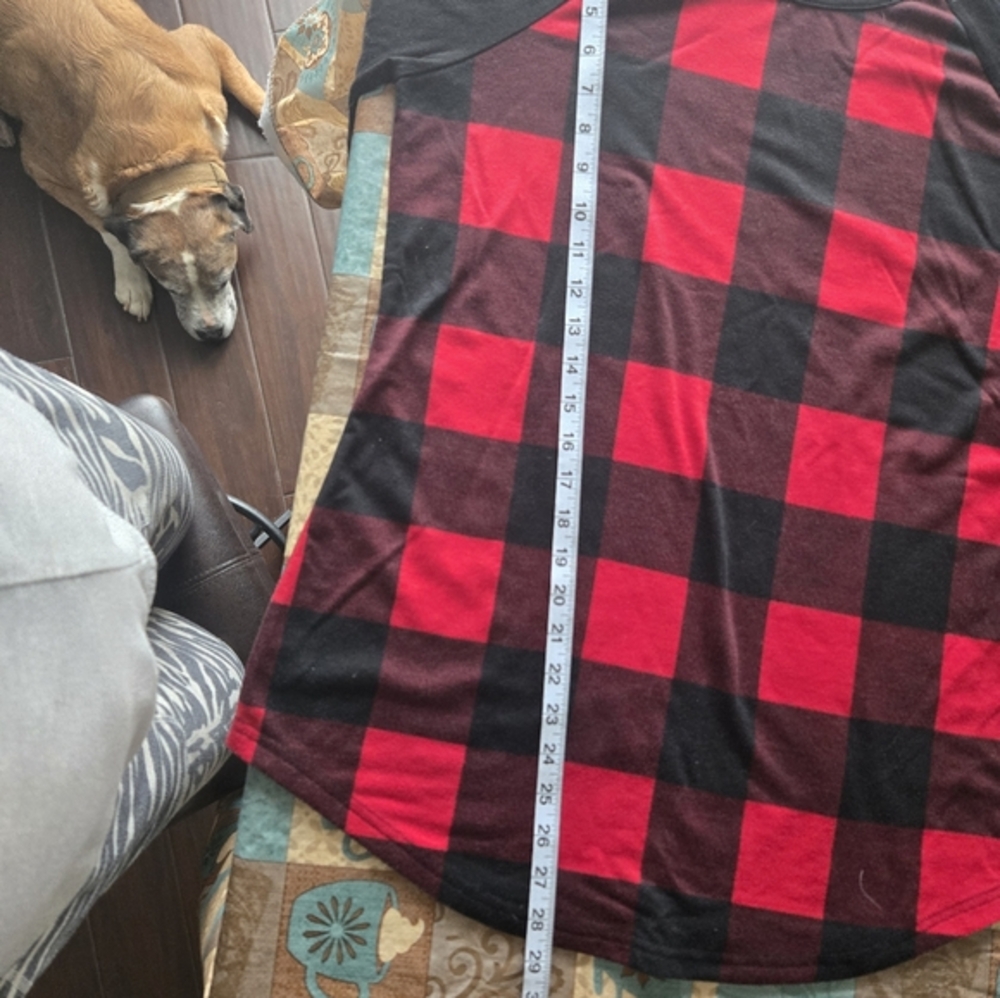 Plaid shirt with elbow patches long sleeve top